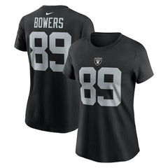 Las Vegas Raiders Brock Bowers  Women's Player Name & Number T-Shirt | NFL Outlet