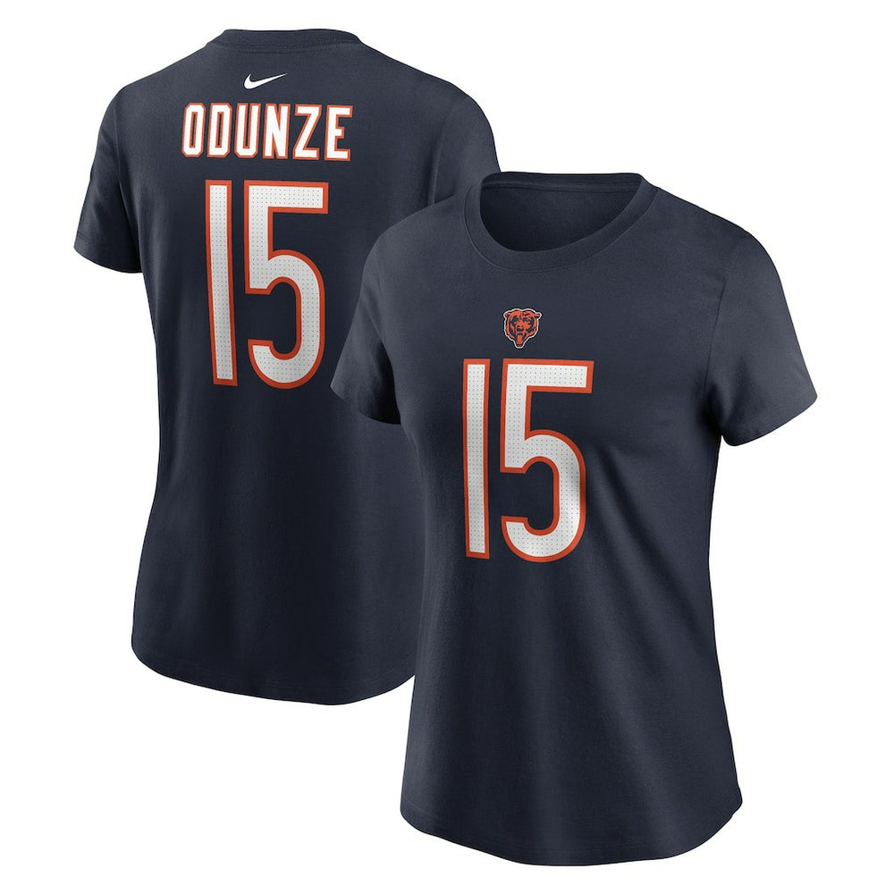 Chicago Bears Rome Odunze  Women's Name & Number T-Shirt | NFL Online