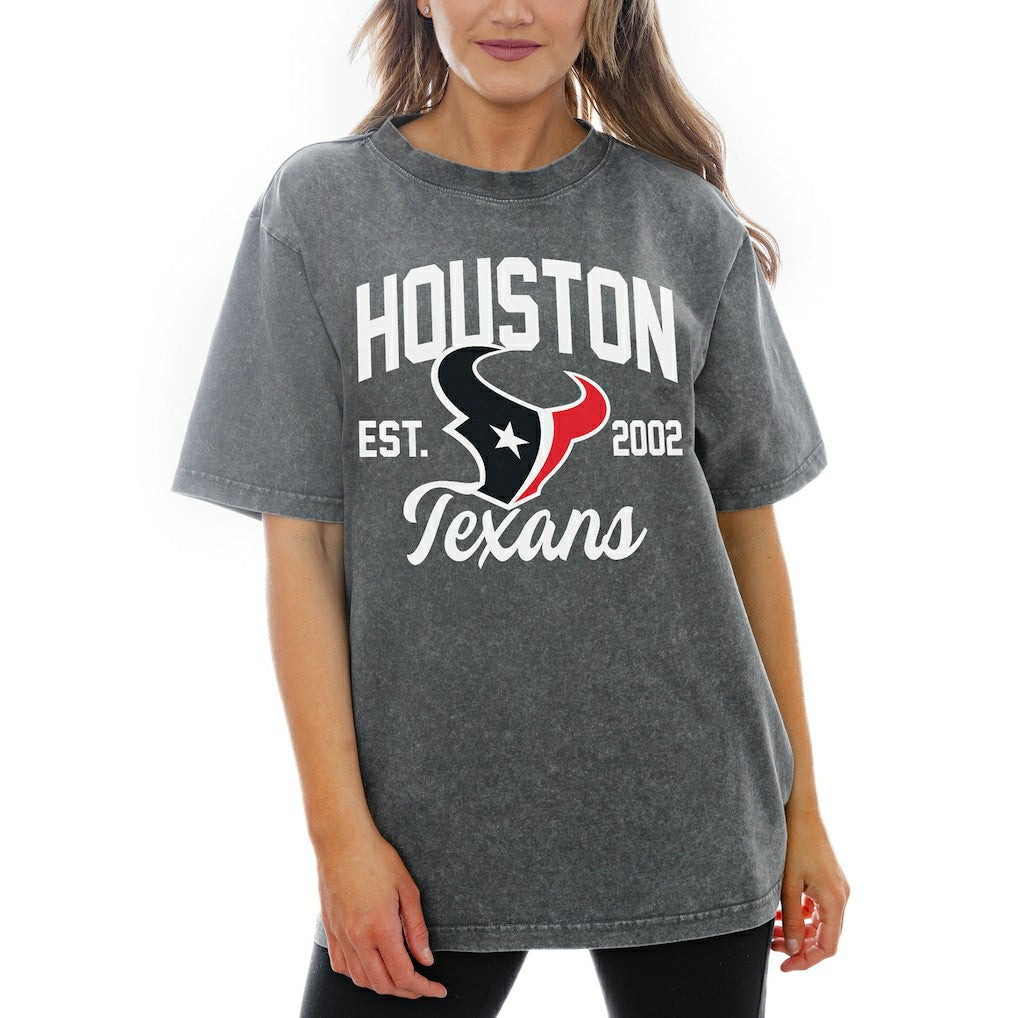 Houston Texans Gameday Couture Women's Tackle Titan Relaxed Fit T-Shirt | NFL Discount