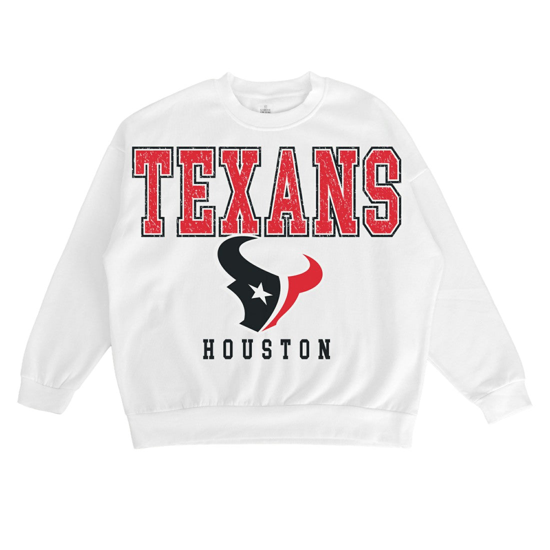 Houston Texans Gameday Couture Women's Sunday Drives Oversized Crewneck Pullover Sweatshirt | NFL On sale
