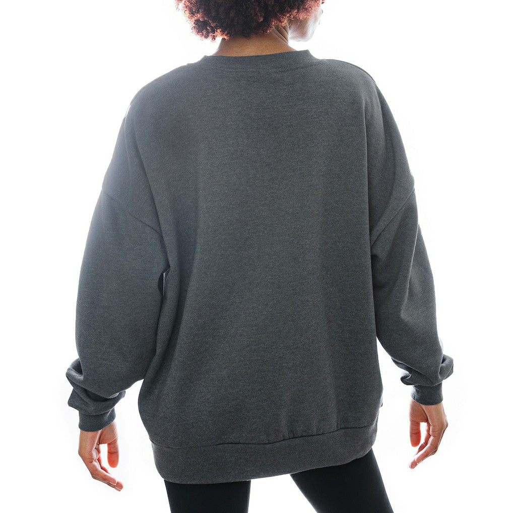 Cleveland Browns Gameday Couture Women's Oversized Long Weekend Premium Fleece Drop Shoulder Pullover Sweatshirt | NFL Sale