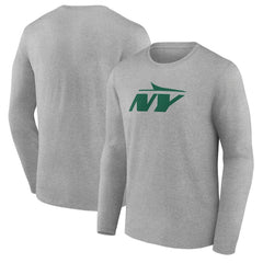 New York Jets Secondary Logo Long Sleeve T-Shirt | NFL Discount