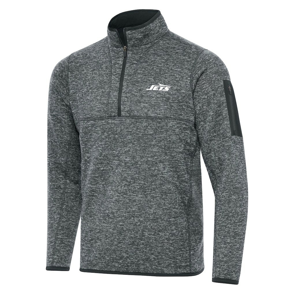 New York Jets Antigua Fortune Quarter-Zip Pullover Jacket | NFL New