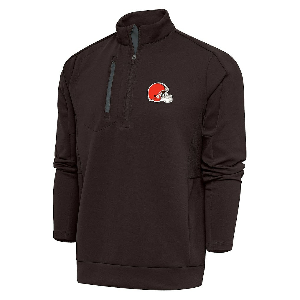 Cleveland Browns Antigua Generation Quarter-Zip Pullover Top | NFL New