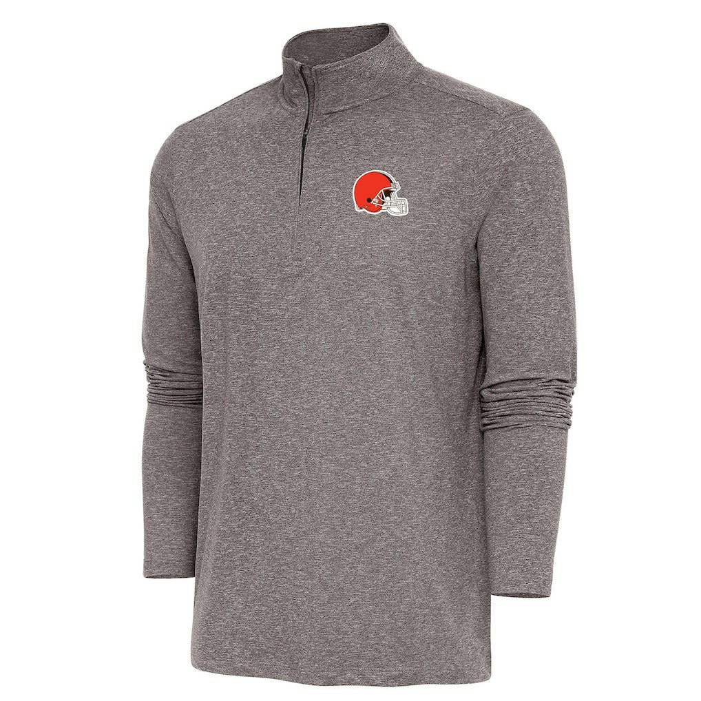 Cleveland Browns Antigua Hunk Quarter-Zip Pullover Top | NFL Sale