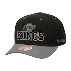 Los Angeles Kings Mitchell & Ness Backside Script Two-Tone Pro Crown Adjustable Hat -  NHL Hats