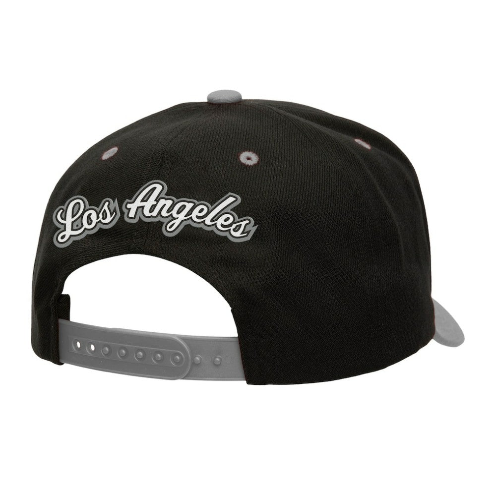 Los Angeles Kings Mitchell & Ness Backside Script Two-Tone Pro Crown Adjustable Hat -  NHL Hats