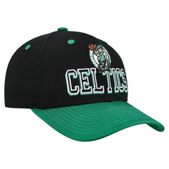 Black/Kelly Green Boston Celtics Backside Script 2-Tone Pro Crown Adjustable Hat | NBA