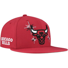 Red Chicago Bulls Starlight Snapback Hat | NBA