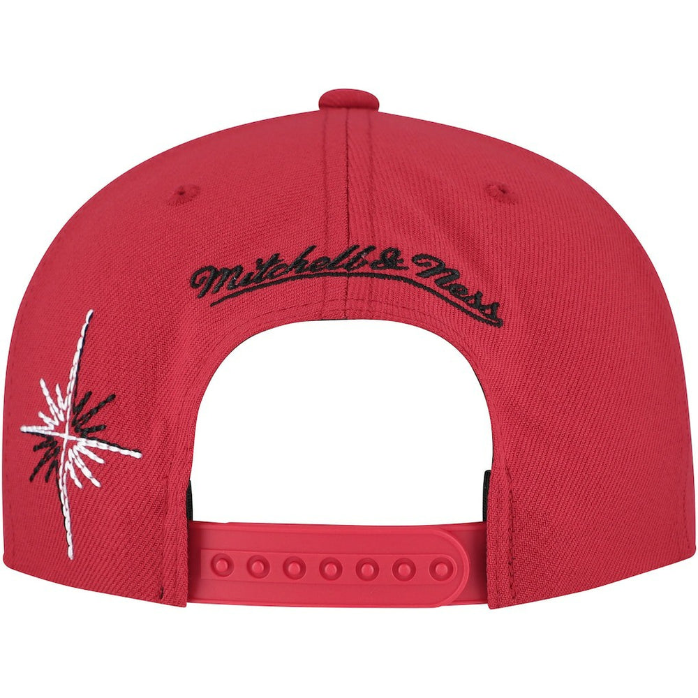 Red Chicago Bulls Starlight Snapback Hat | NBA