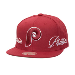 Philadelphia Phillies Mitchell & Ness Just Don x MLB Lux Script Snapback Hat - MLB Hats