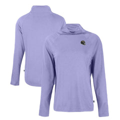 Baltimore Ravens Cutter & Buck Women's Coastline Epic Comfort Eco Recycled Funnel Neck Raglan Pullover Sweatshirt | NFL Hot