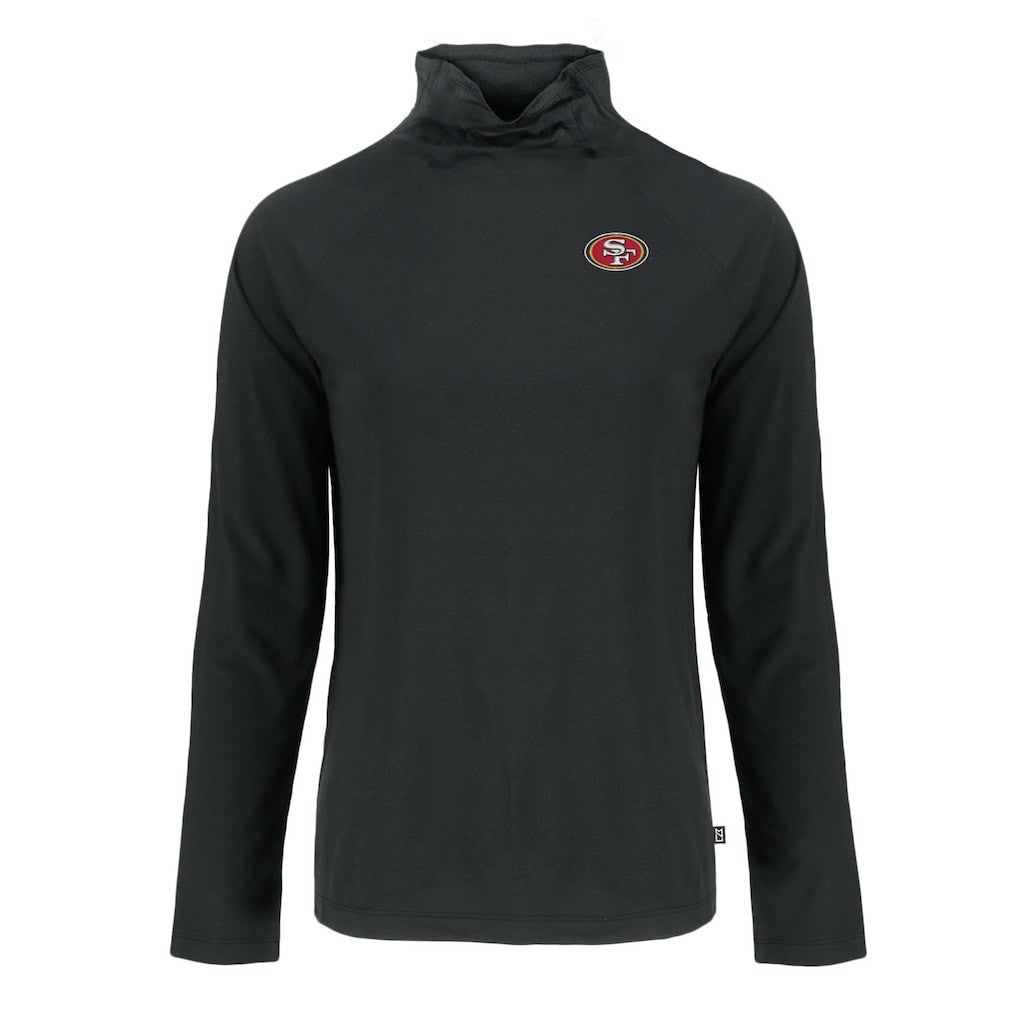 San Francisco 49ers Cutter & Buck Women's Coastline Epic Comfort Eco Recycled Funnel Neck Raglan Pullover Sweatshirt | NFL Online