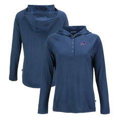 Buffalo Bills Cutter & Buck Women's Coastline Epic Comfort Eco Recycled Raglan Pullover Hoodie | NFL Hot