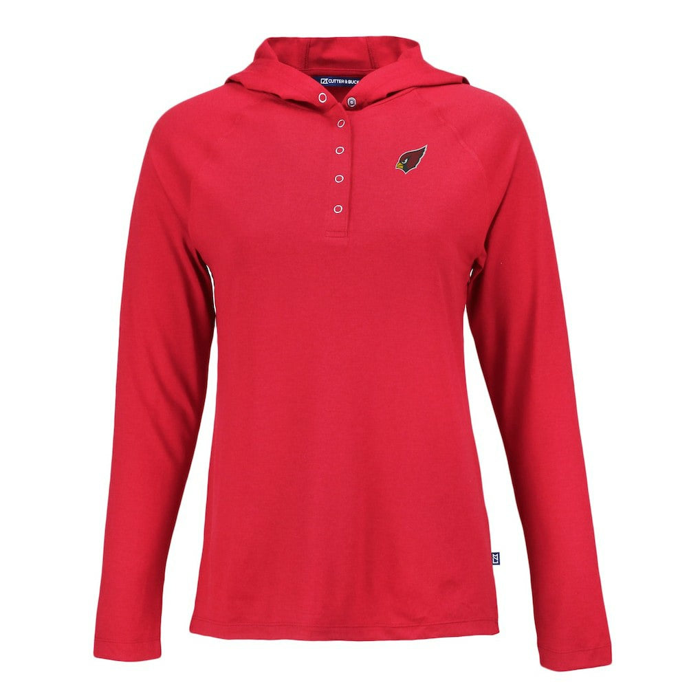 Arizona Cardinals Cutter & Buck Women's Coastline Epic Comfort Eco Recycled Raglan Pullover Hoodie | NFL Sale