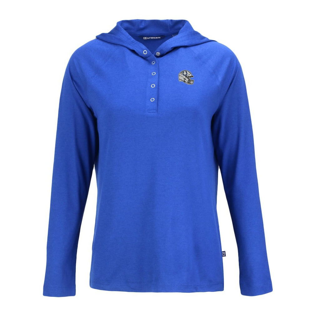 Indianapolis Colts Cutter & Buck Women's Coastline Epic Comfort Eco Recycled Raglan Pullover Hoodie | NFL Online