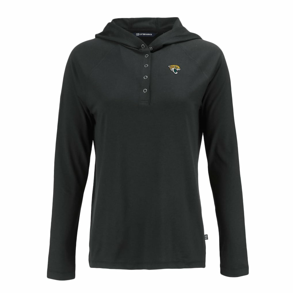Jacksonville Jaguars Cutter & Buck Women's Coastline Epic Comfort Eco Recycled Raglan Pullover Hoodie | NFL Outlet
