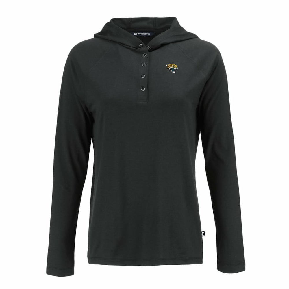 Jacksonville Jaguars Cutter & Buck Women's Coastline Epic Comfort Eco Recycled Raglan Pullover Hoodie | NFL Outlet