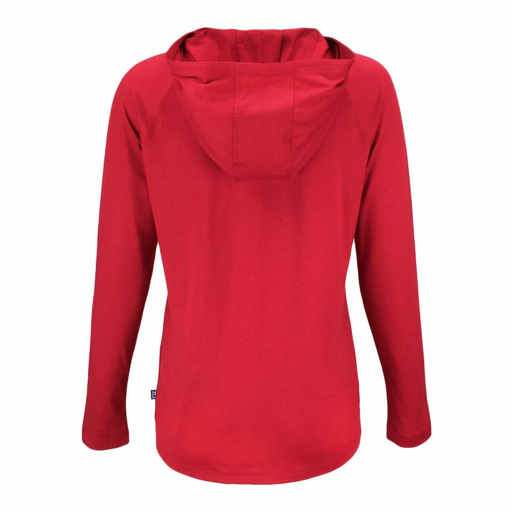 Kansas City Chiefs Cutter & Buck Women's Coastline Epic Comfort Eco Recycled Raglan Pullover Hoodie | NFL Outlet