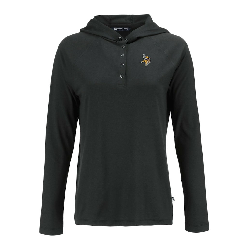 Minnesota Vikings Cutter & Buck Women's Coastline Epic Comfort Eco Recycled Raglan Pullover Hoodie | NFL On sale