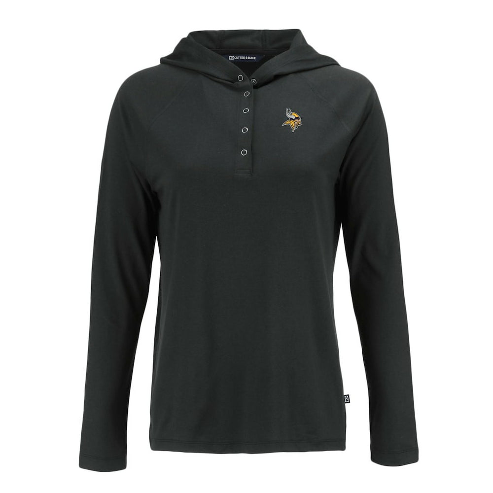 Minnesota Vikings Cutter & Buck Women's Coastline Epic Comfort Eco Recycled Raglan Pullover Hoodie | NFL On sale