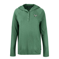 Philadelphia Eagles Cutter & Buck Women's Historic Coastline Epic Comfort Eco Recycled Raglan Pullover Hoodie | NFL Sale
