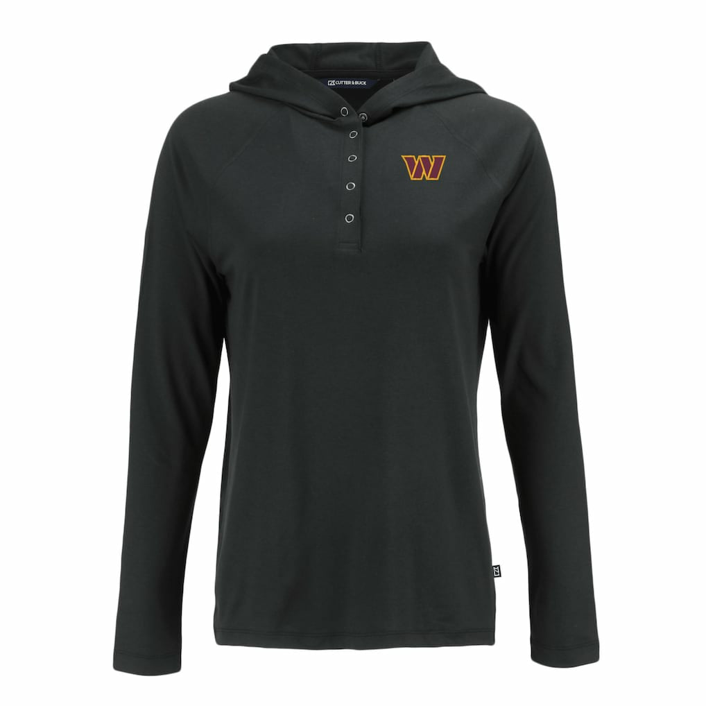 Washington Commanders Cutter & Buck Women's Coastline Epic Comfort Eco Recycled Raglan Pullover Hoodie | NFL Discount