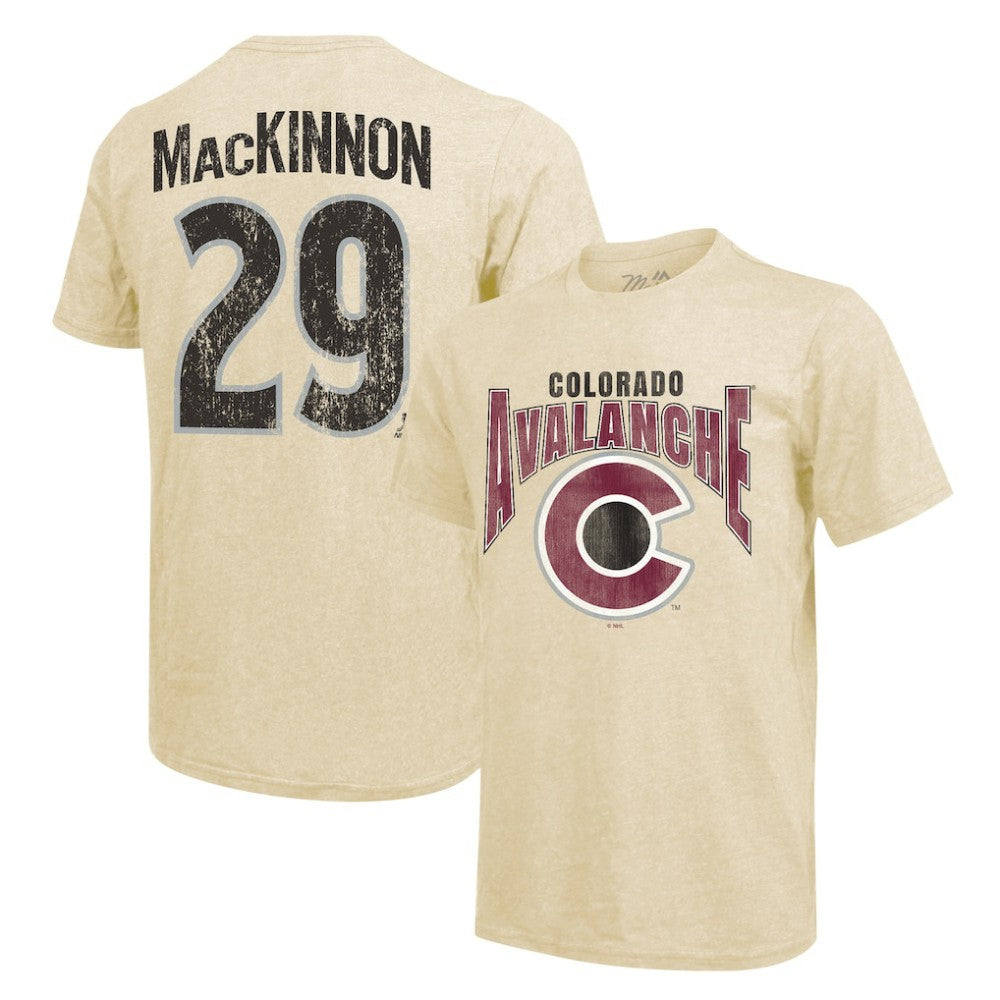 Nathan MacKinnon Colorado Avalanche Majestic Threads Dynasty Name & Number Tri-Blend T-Shirt -  NHL T-shirts