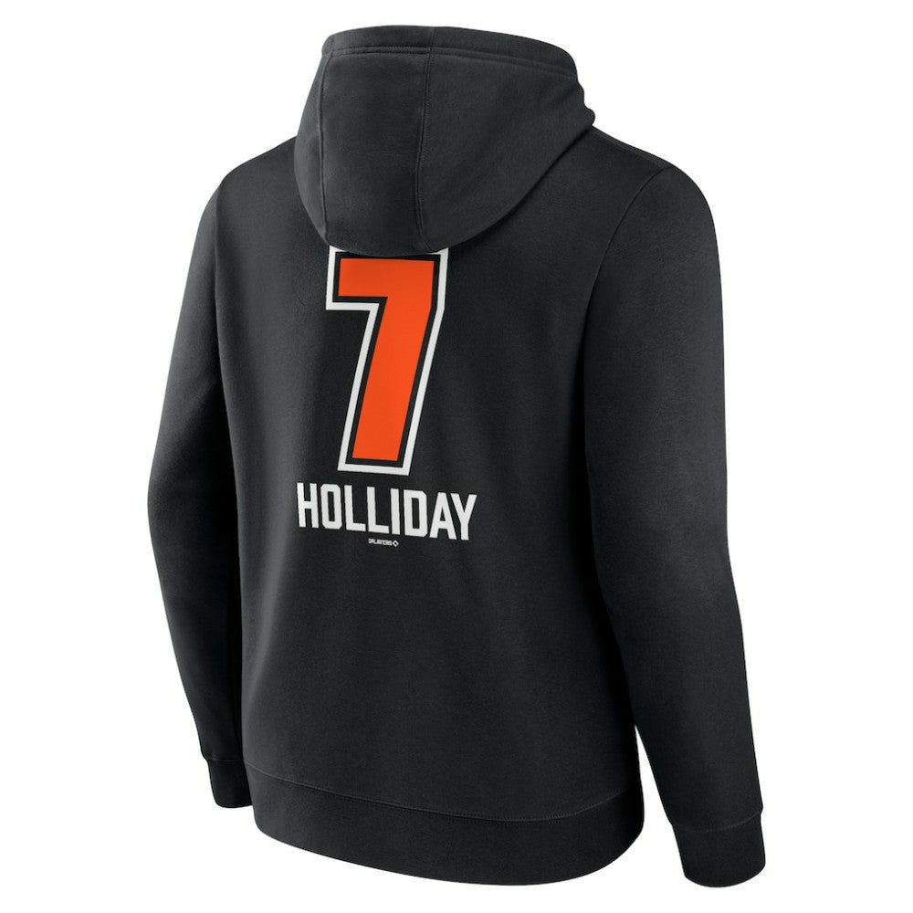 Jackson Holliday Baltimore Orioles Fastball Player Name & Number Pullover Hoodie - MLB Hoodies