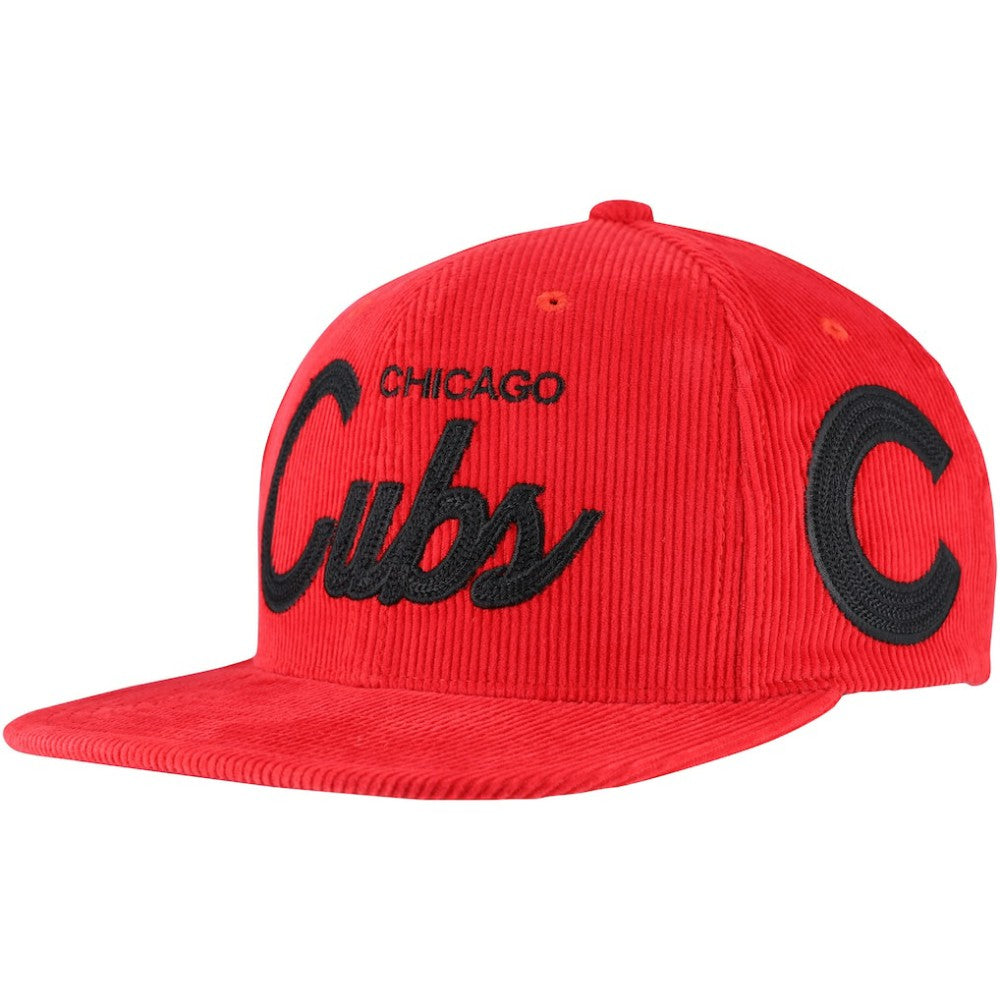 Mitchell & Ness  Chicago Cubs Male Adult Corduroy Snapback Hat - MLB Hats