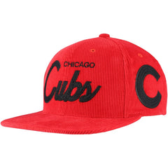 Mitchell & Ness  Chicago Cubs Male Adult Corduroy Snapback Hat - MLB Hats