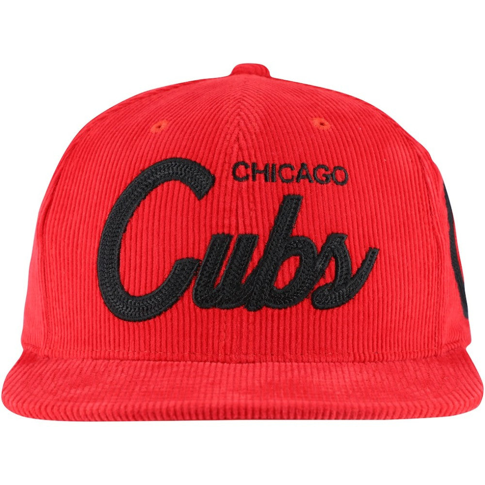 Mitchell & Ness  Chicago Cubs Male Adult Corduroy Snapback Hat - MLB Hats