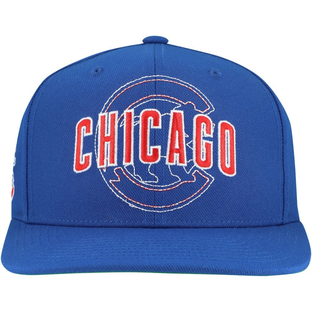 Chicago Cubs Mitchell & Ness Double Up Snapback Hat - MLB Hats
