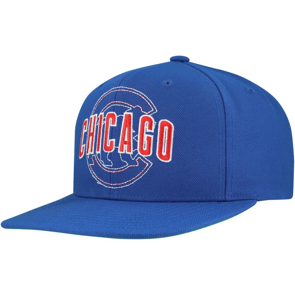 Chicago Cubs Mitchell & Ness Double Up Snapback Hat - MLB Hats