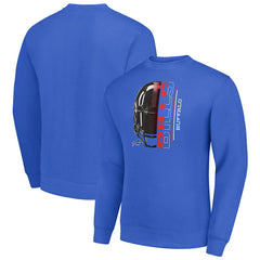 Buffalo Bills Starter Half Helmet Team Graphic Tri-Blend Fleece Pullover Sweatshirt | NFL New