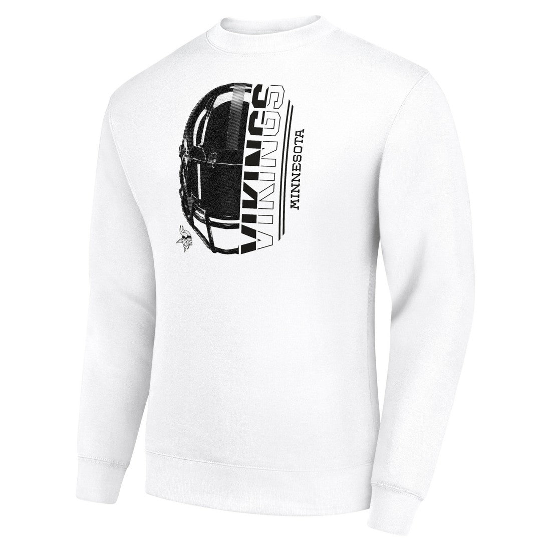 Minnesota Vikings Starter Half Helmet Team Graphic Tri-Blend Fleece Pullover Sweatshirt | NFL New