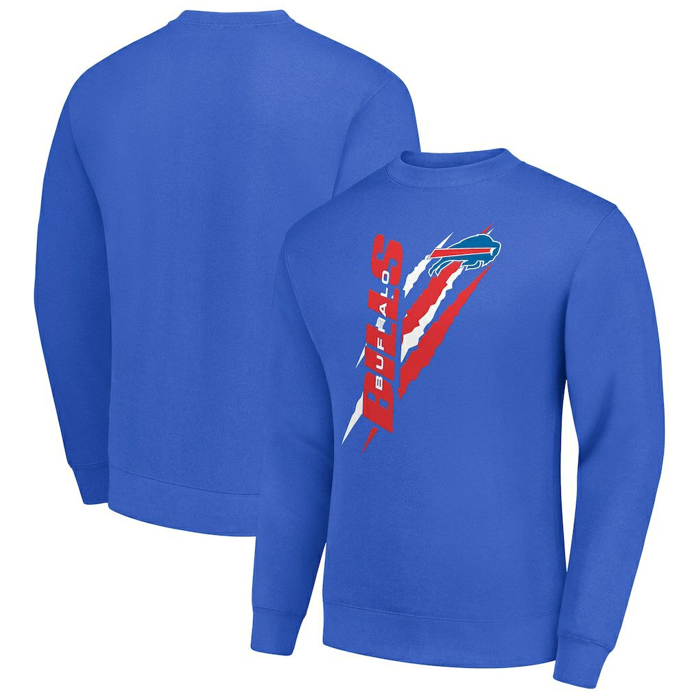 Buffalo Bills Starter Color Scratch Team Graphic Fleece Pullover Sweatshirt | NFL US