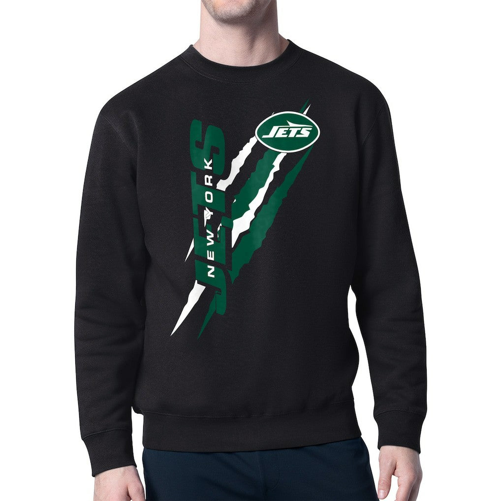 New York Jets Starter Color Scratch Team Graphic Fleece Pullover Sweatshirt | NFL Online
