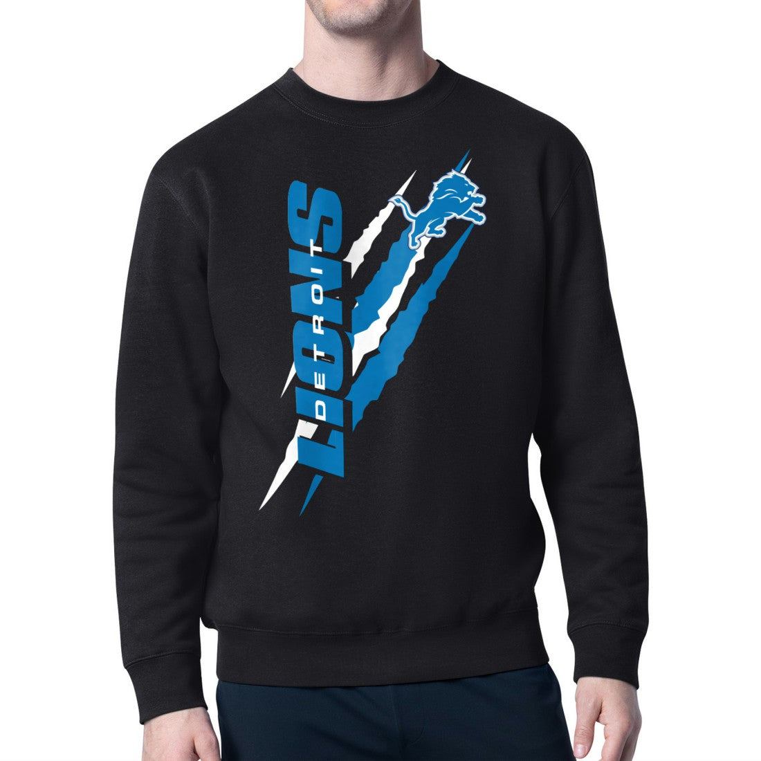Detroit Lions Starter Color Scratch Team Graphic Fleece Pullover Sweatshirt | NFL Near me