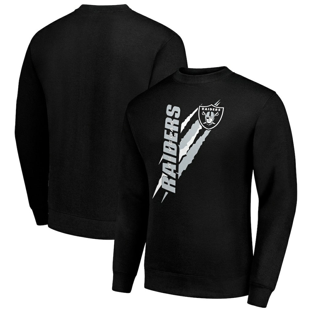 Las Vegas Raiders Starter Color Scratch Team Graphic Fleece Pullover Sweatshirt | NFL Online