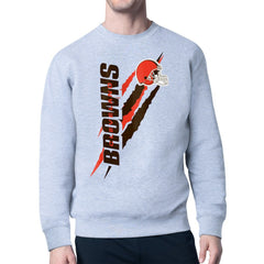 Cleveland Browns Starter Color Scratch Team Graphic Fleece Pullover Sweatshirt | NFL New