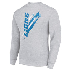 Detroit Lions Starter Color Scratch Team Graphic Fleece Pullover Sweatshirt | NFL Online