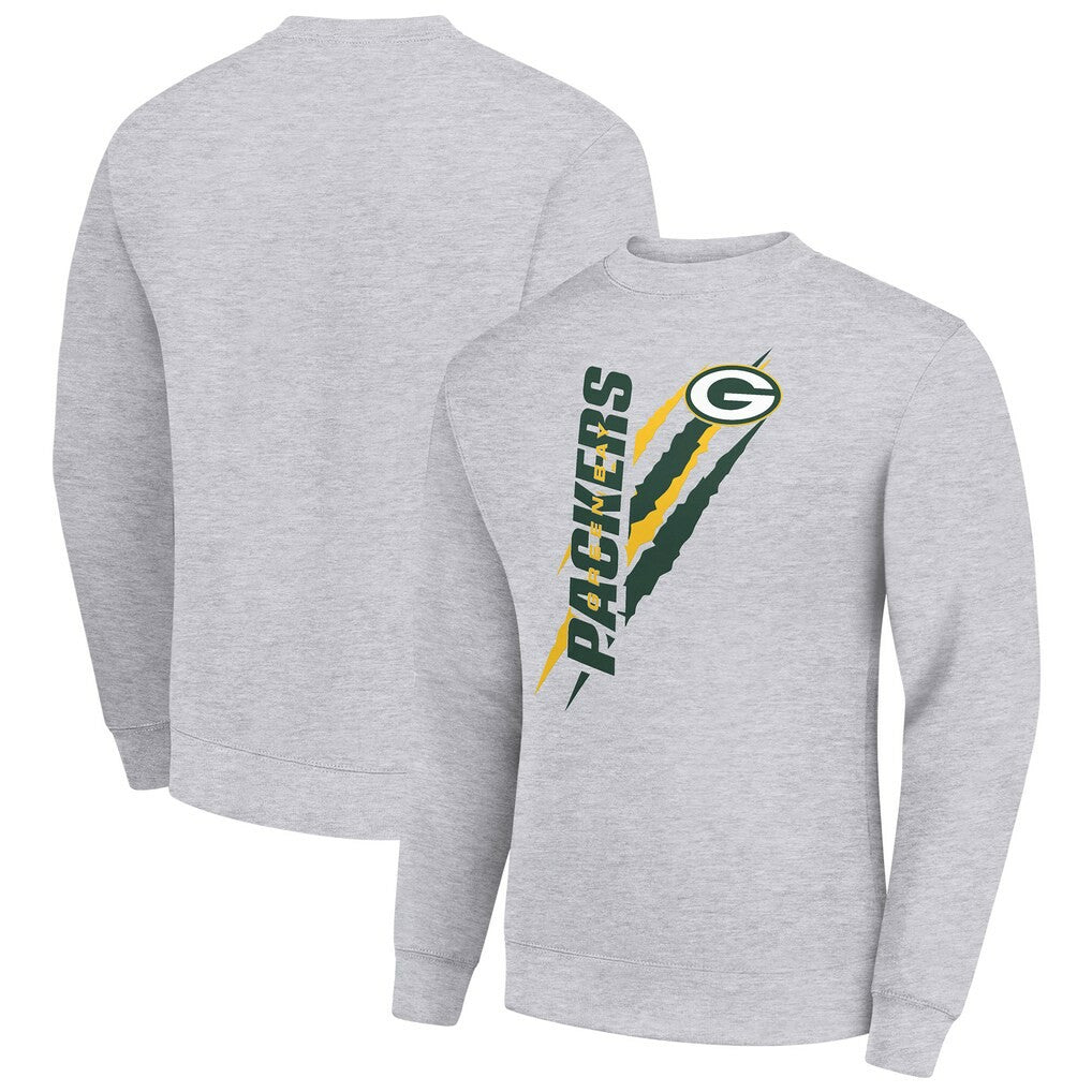 Green Bay Packers Starter Color Scratch Team Graphic Fleece Pullover Sweatshirt | NFL Hot