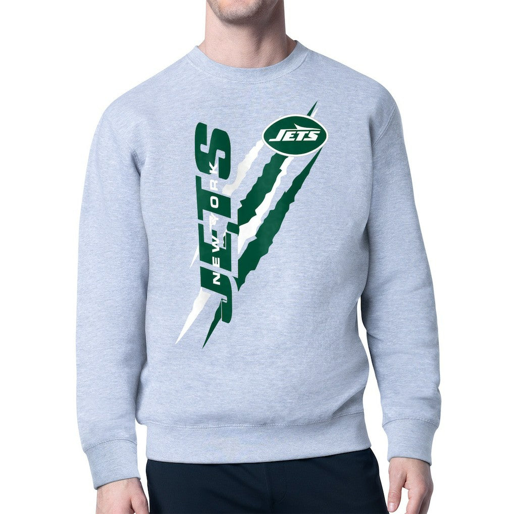 New York Jets Starter Color Scratch Team Graphic Fleece Pullover Sweatshirt | NFL Online