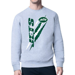 New York Jets Starter Color Scratch Team Graphic Fleece Pullover Sweatshirt | NFL Online