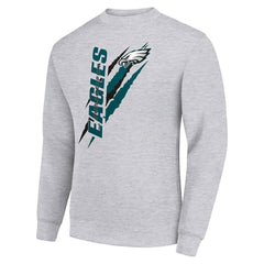 Philadelphia Eagles Starter Color Scratch Team Graphic Fleece Pullover Sweatshirt | NFL Hot