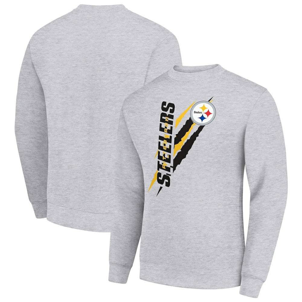 Pittsburgh Steelers Starter Color Scratch Team Graphic Fleece Pullover Sweatshirt | NFL Online