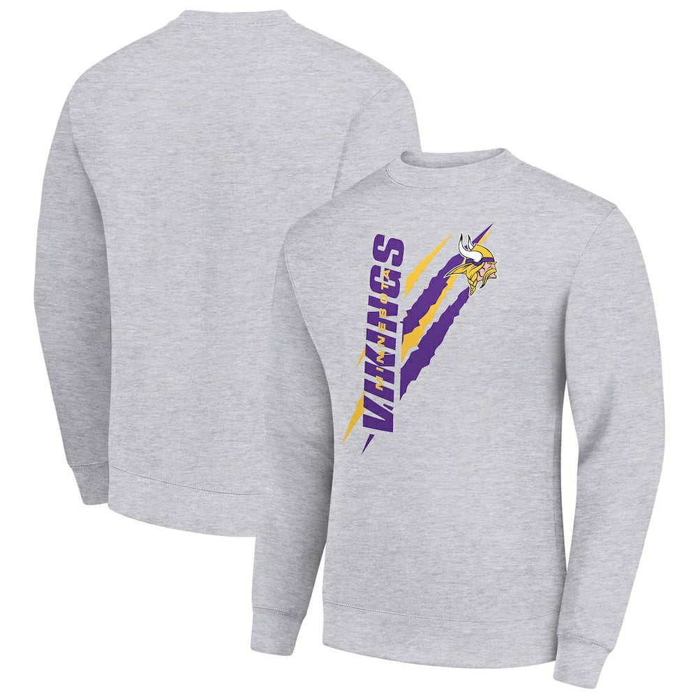 Minnesota Vikings Starter Color Scratch Team Graphic Fleece Pullover Sweatshirt | NFL Near me