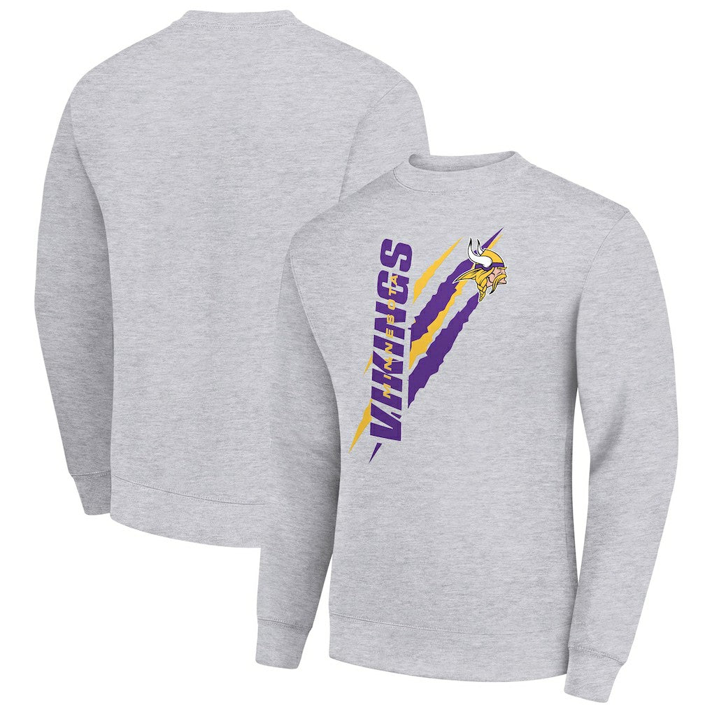 Minnesota Vikings Starter Color Scratch Team Graphic Fleece Pullover Sweatshirt | NFL Near me