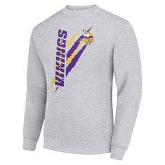 Minnesota Vikings Starter Color Scratch Team Graphic Fleece Pullover Sweatshirt | NFL Near me